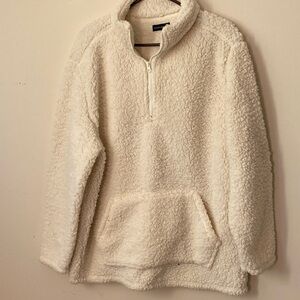 Cozy Cream Sherpa Pullover Jacket